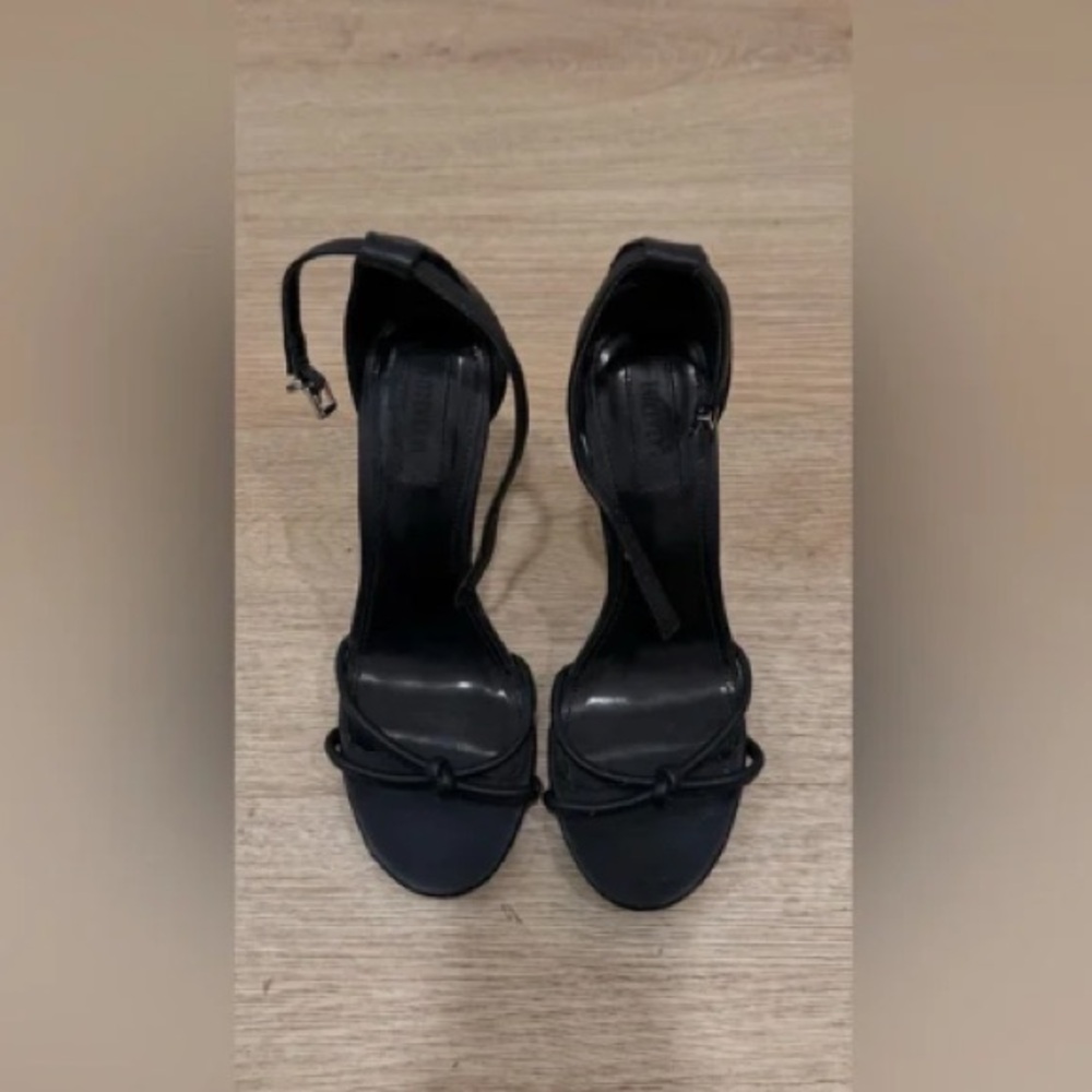 Forever 21 Black Strappy Heels